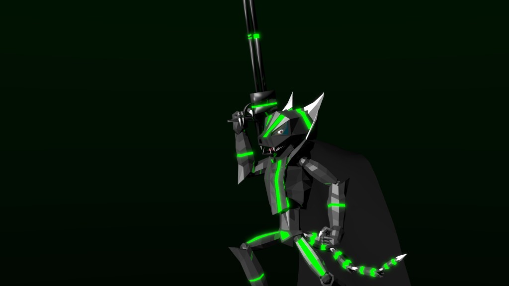 Cyborg Creature  Rigged preview image 3